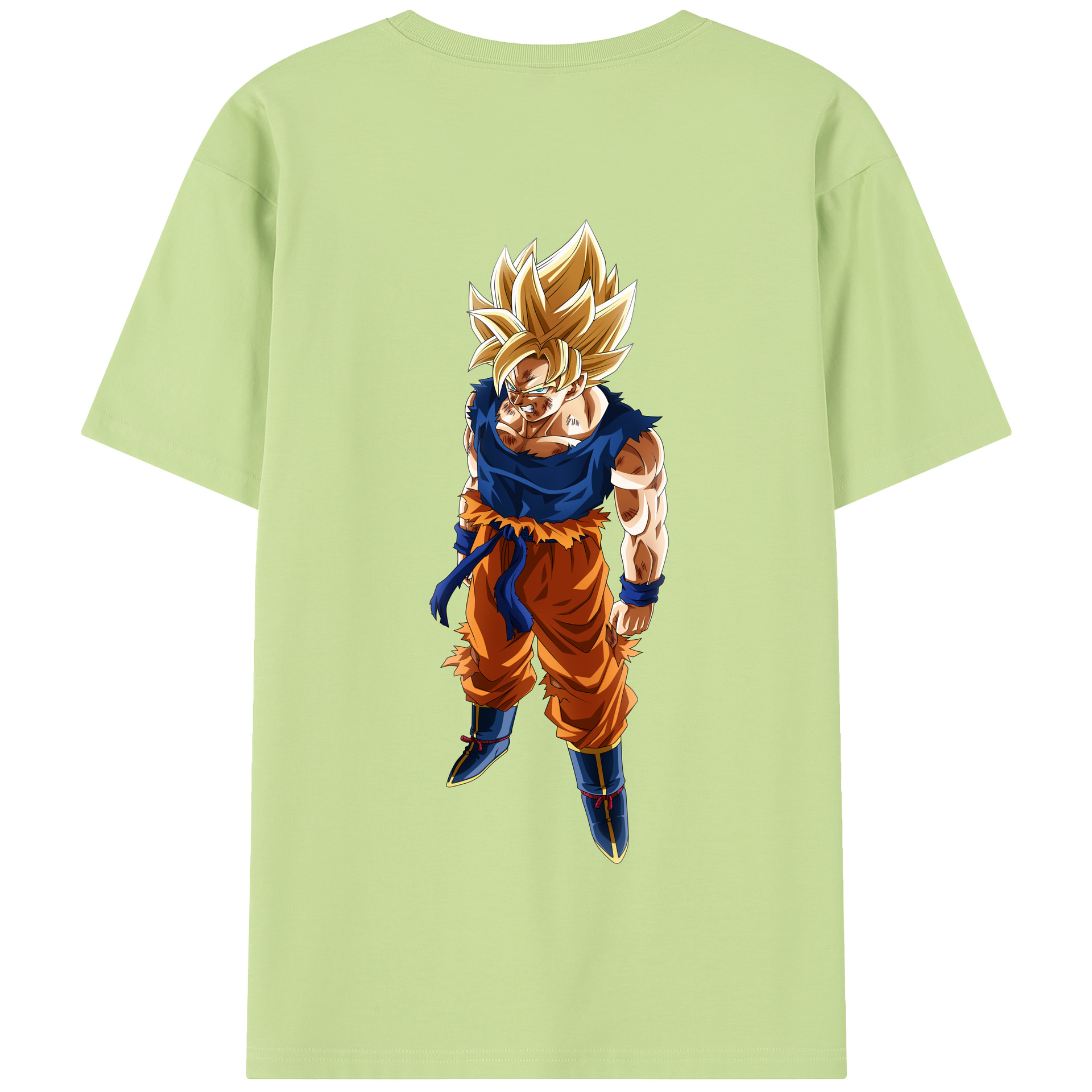 （画像用） ドラゴンボール 孫悟空（そん ごくう）Son Goku カカロット DRAGON BALL Kakarotto 綿100％半袖Tシャツ（背面プリント）